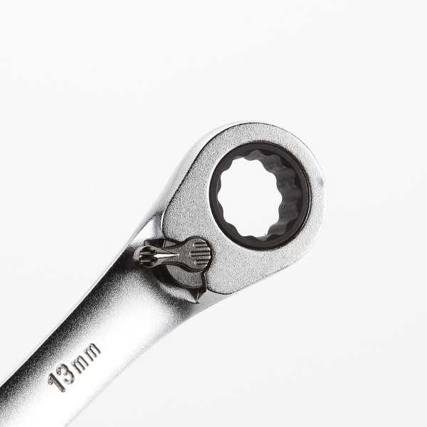 Llave combinada con carraca reversible 15 mm ALYCO