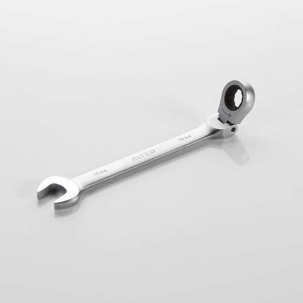 Llave combinada con carraca articulada flexible 9 mm ALYCO