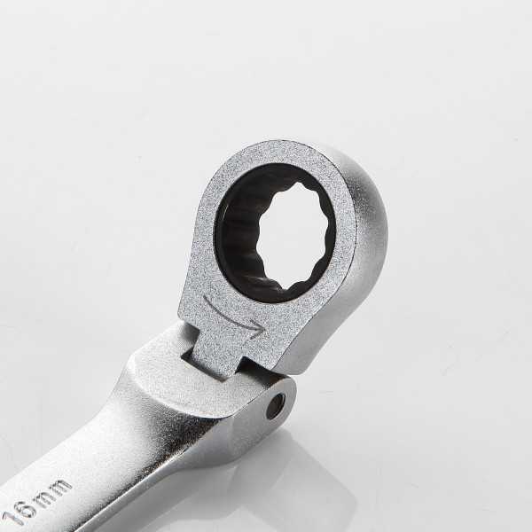 Llave combinada con carraca articulada flexible 10 mm ALYCO