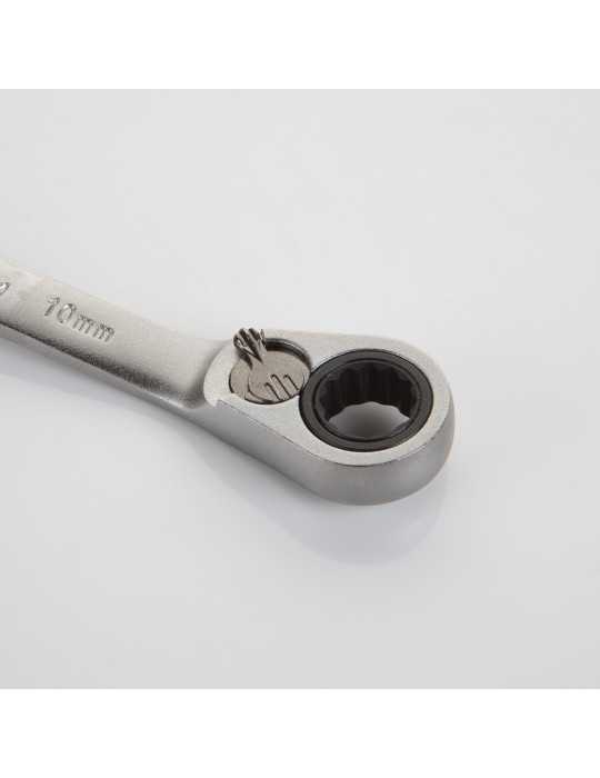 Llave de doble estrella acodada con carraca reversible 12x13 mm ALYCO