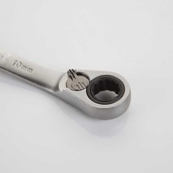 Llave de doble estrella acodada con carraca reversible 16x18 mm ALYCO
