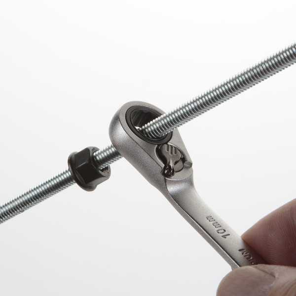 Llave de doble estrella acodada con carraca reversible 17x19 mm ALYCO