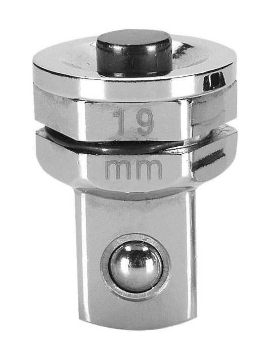 Adaptador para vasos 1/2" con llave 19 mm ALYCO