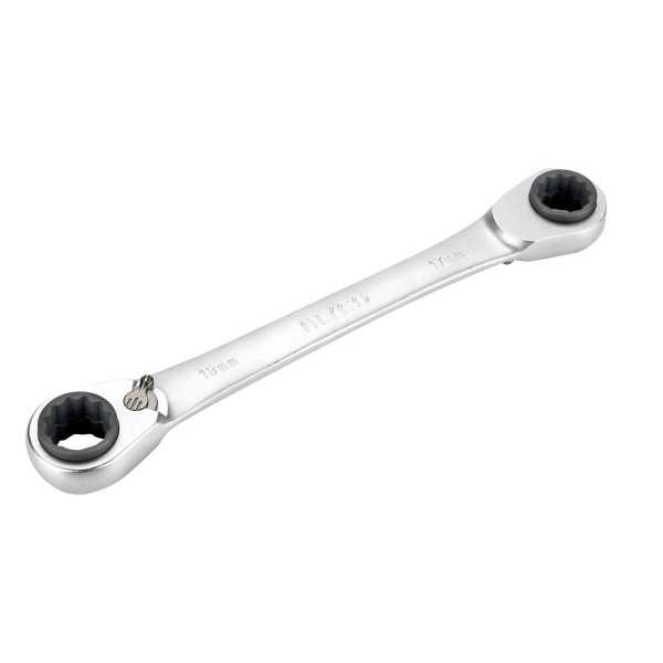 Llave de doble estrella con carraca reversible 4 en 1 8x10-12x13 mm ALYCO