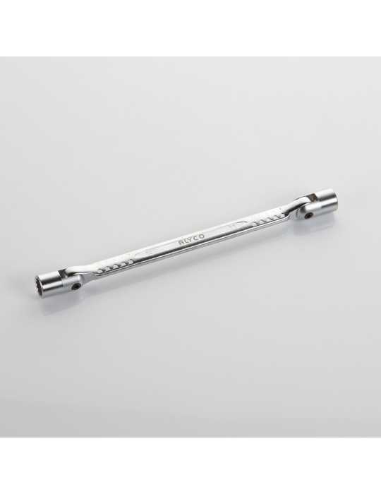 Llave de vaso articulada doble 8x9 mm ALYCO