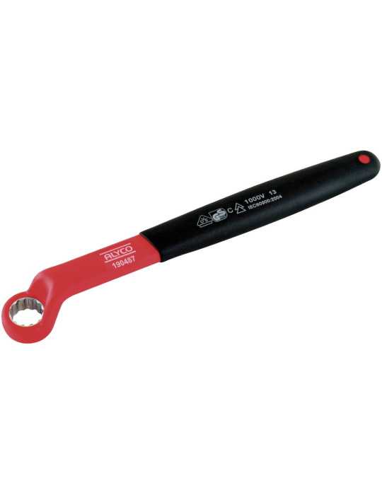 Llave de estrella acodada aislada VDE 21 mm ALYCO