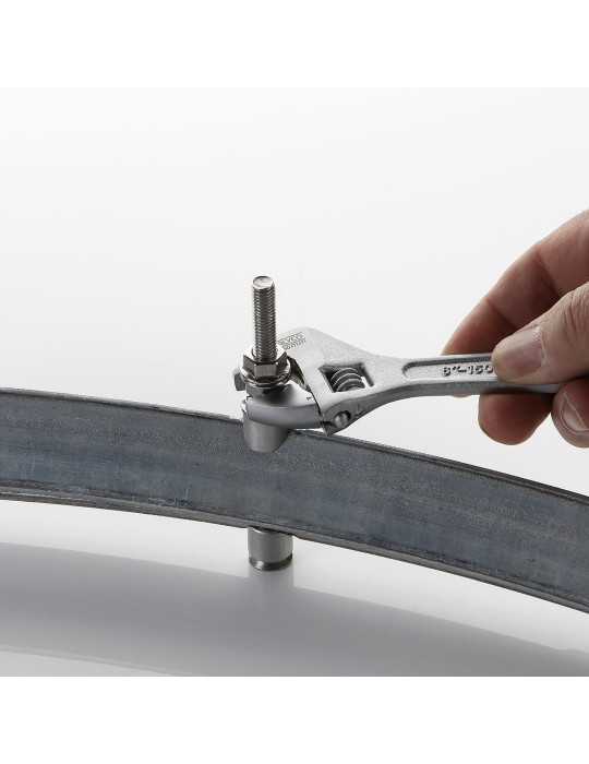 Llave ajustable de moleta central 150 mm ALYCO ORANGE