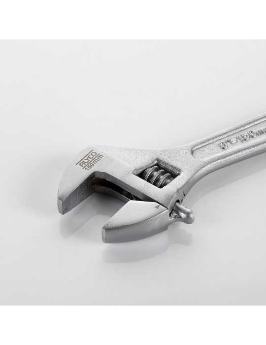 Llave ajustable de moleta central 200 mm ALYCO ORANGE