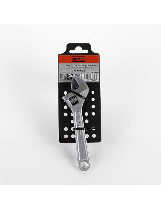 Llave ajustable de moleta central 200 mm ALYCO ORANGE
