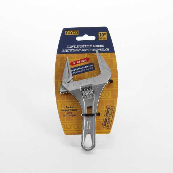 Llave ajustable corta de apertura extra 250 mm ALYCO