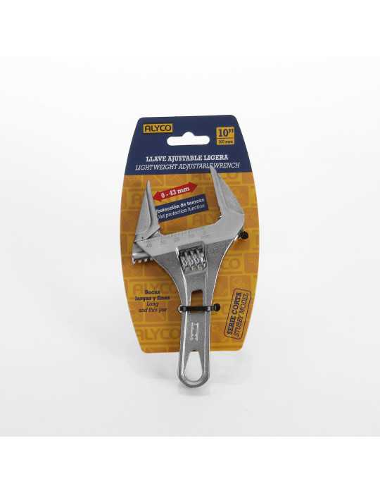 Llave ajustable corta de apertura extra 250 mm ALYCO