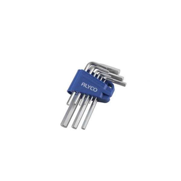 Juego de 9 llaves Allen 1,5-10 mm en soporte plástico ALYCO