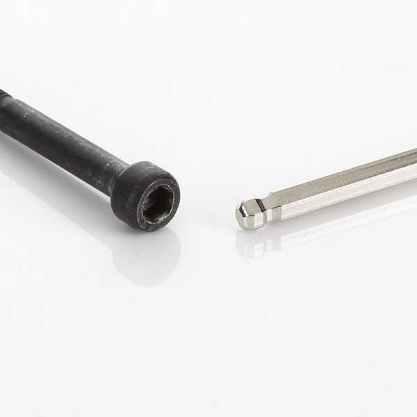 Llave Allen de bola acodada extralarga 3 mm ALYCO