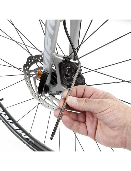 Juego de llaves Allen de bola extralargas en pulgadas en soporte plástico ALYCO