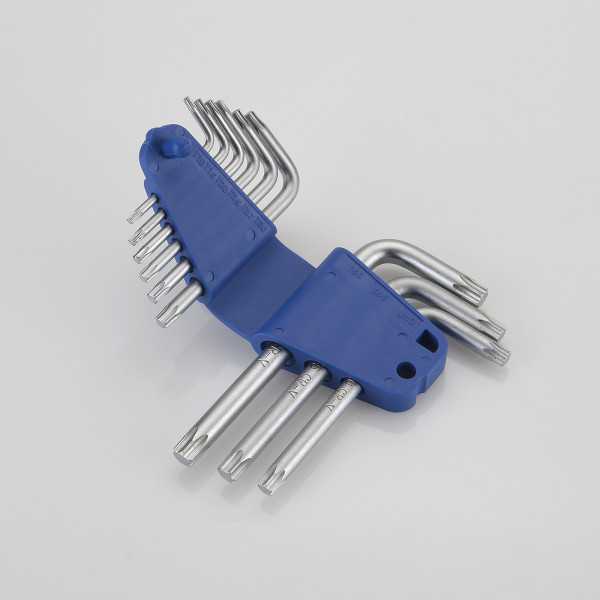 Juego de 9 llaves Torx T10-T50 en soporte plástico ALYCO
