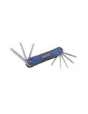 Juego de 8 llaves Torx inviolables T9-T40 en navaja bicomponente ALYCO