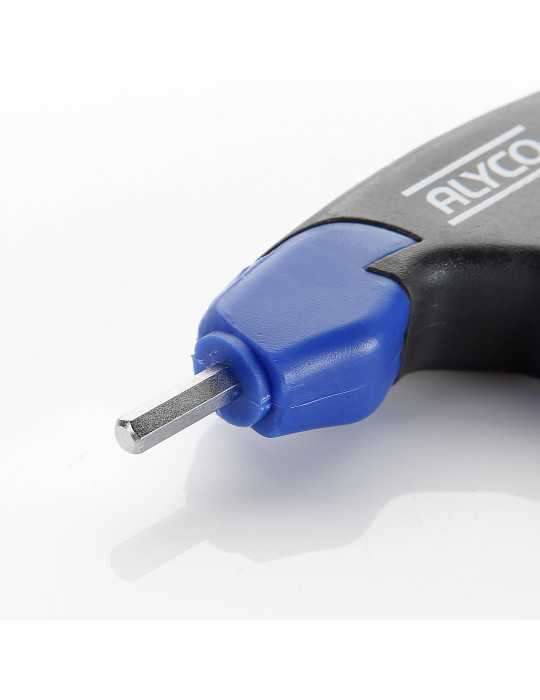 Llave Allen de bola con mango en T bicomponente 10 mm ALYCO