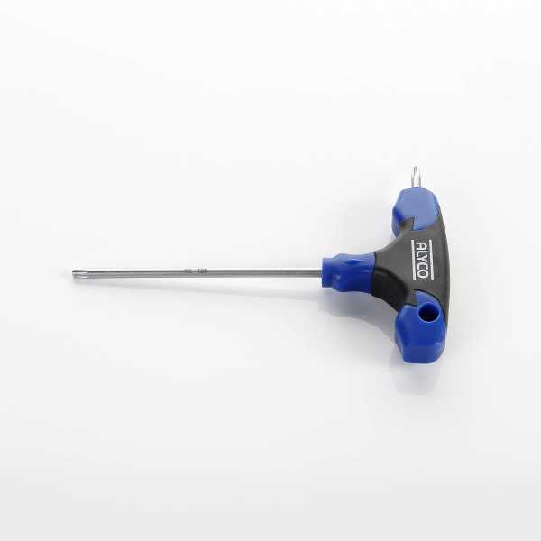Llave Torx inviolable con mango en T bicomponente T15 ALYCO