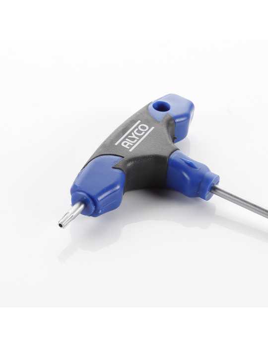 Llave Torx inviolable con mango en T bicomponente T20 ALYCO