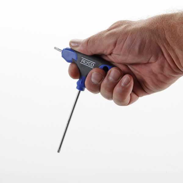 Llave Torx inviolable con mango en T bicomponente T27 ALYCO