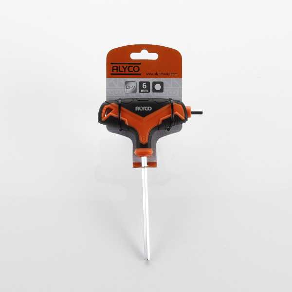 Llave Allen con mango en T bicomponente 3 mm ALYCO ORANGE