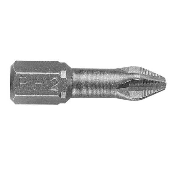 Caja de 10 puntas Phillips PH1x25 mm de 1/4" ALYCO