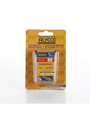 Caja de 10 puntas Phillips PH1x25 mm de 1/4" ALYCO 2