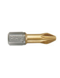 Punta Phillips PH1x25 mm con recubrimiento de titanio de 1/4" ALYCO