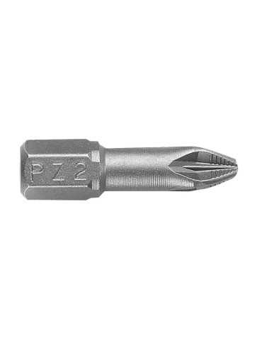 Punta Pozidriv PZ1x25 mm de 1/4" ALYCO