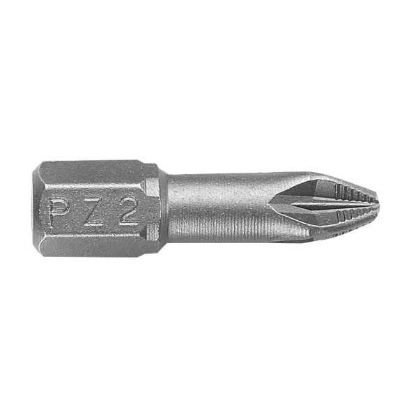 Punta Pozidriv PZ1x25 mm de 1/4" ALYCO