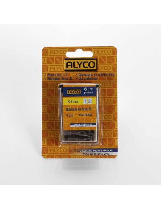 Punta Pozidriv PZ1x25 mm de 1/4" ALYCO