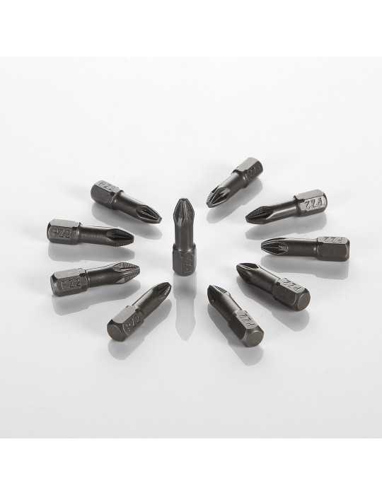 Punta Pozidriv PZ1x25 mm de 1/4" ALYCO