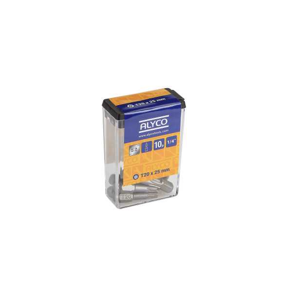 Punta Torx inviolable T10x25 mm de 1/4" ALYCO