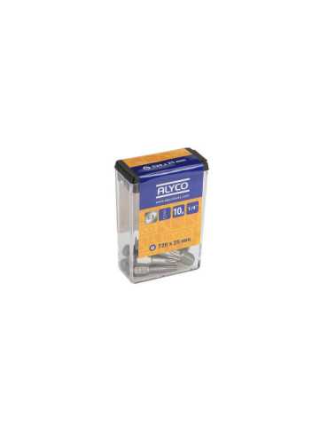 Punta Torx inviolable T15x25 mm de 1/4" ALYCO