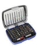 Juego de 71 puntas y adaptadores de 1/4" en caja de plástico ALYCO