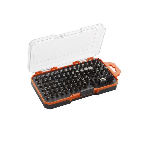 Juego de 85 puntas de atornillar de 1/4" en caja de plástico ALYCO ORANGE