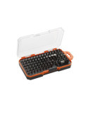Juego de 85 puntas de atornillar de 1/4" en caja de plástico ALYCO ORANGE