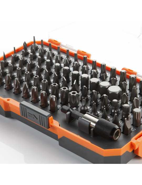 Juego de 85 puntas de atornillar de 1/4" en caja de plástico ALYCO ORANGE