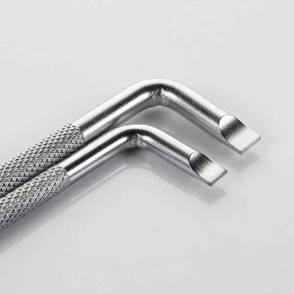 Juego de 2 llaves acodadas de doble punta PH1x5 mm/PH2x6 mm ALYCO ORANGE