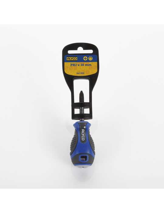 Destornillador corto boca Phillips PH2x38 mm ALYCO