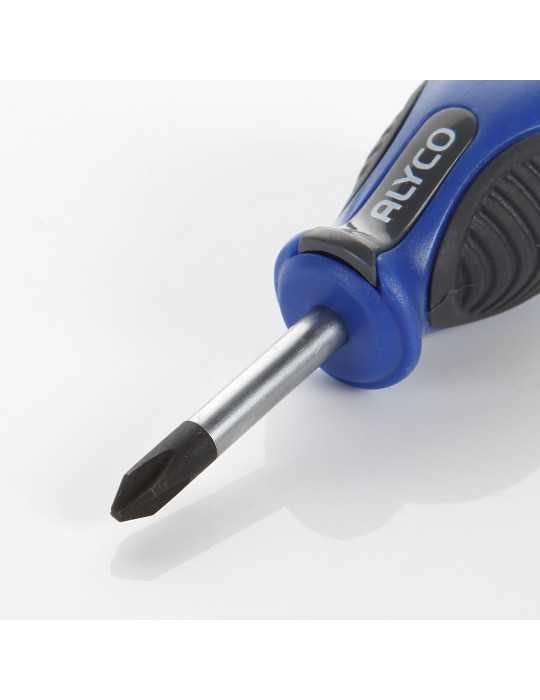 Destornillador corto boca Phillips PH2x38 mm ALYCO