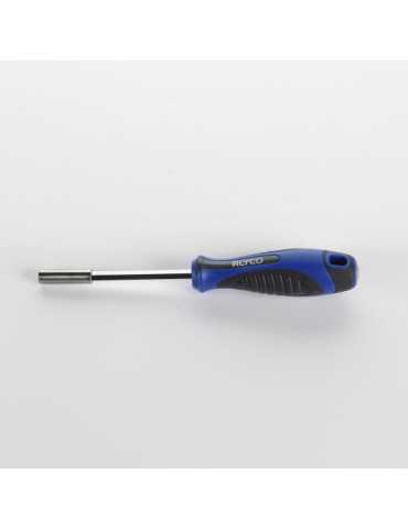 Mango atornillador con adaptador magnético para puntas de 1/4" ALYCO 2