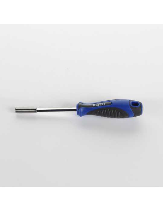 Mango atornillador con adaptador magnético para puntas de 1/4" ALYCO