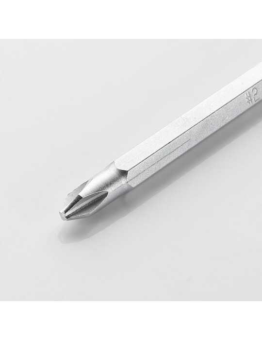 Destornillador con varilla intercambiable Phillips PH2 y plana 6 mm 175 mm ALYCO