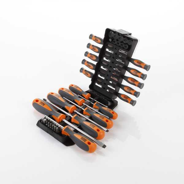 Juego combinado de destornilladores, vasos y puntas 44 piezas en estuche plástico ALYCO ORANGE