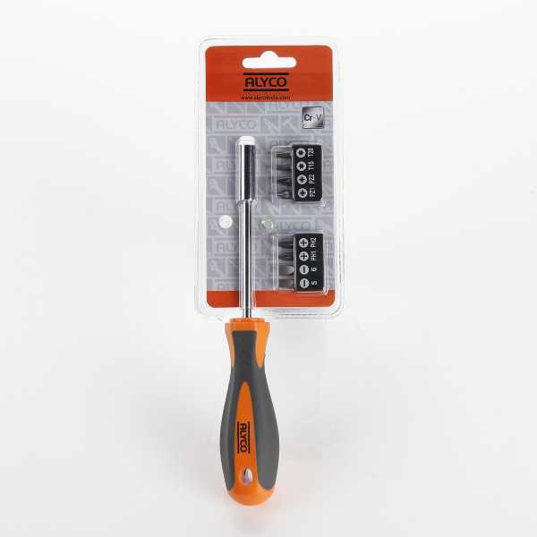 Juego de 9 piezas de puntas y adaptador magnético ALYCO ORANGE