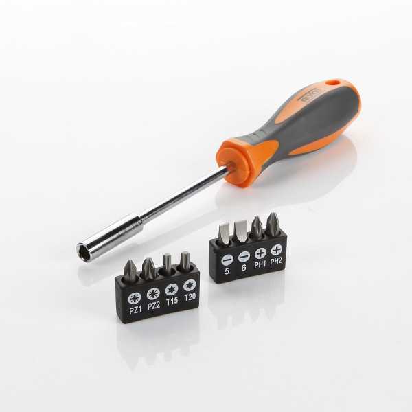 Juego de 9 piezas de puntas y adaptador magnético ALYCO ORANGE