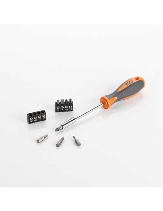 Juego de 9 piezas de puntas y adaptador magnético ALYCO ORANGE