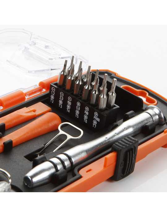 Juego de 17 piezas para reparación de móviles ALYCO ORANGE