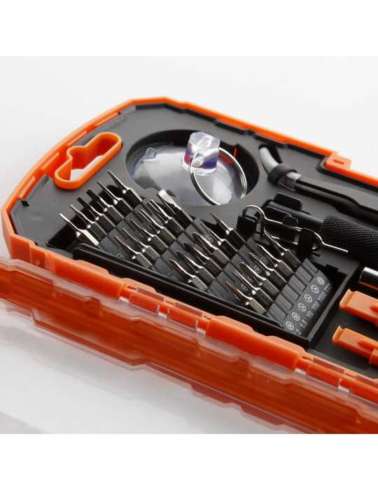 Juego de 32 piezas para reparación de móviles ALYCO ORANGE